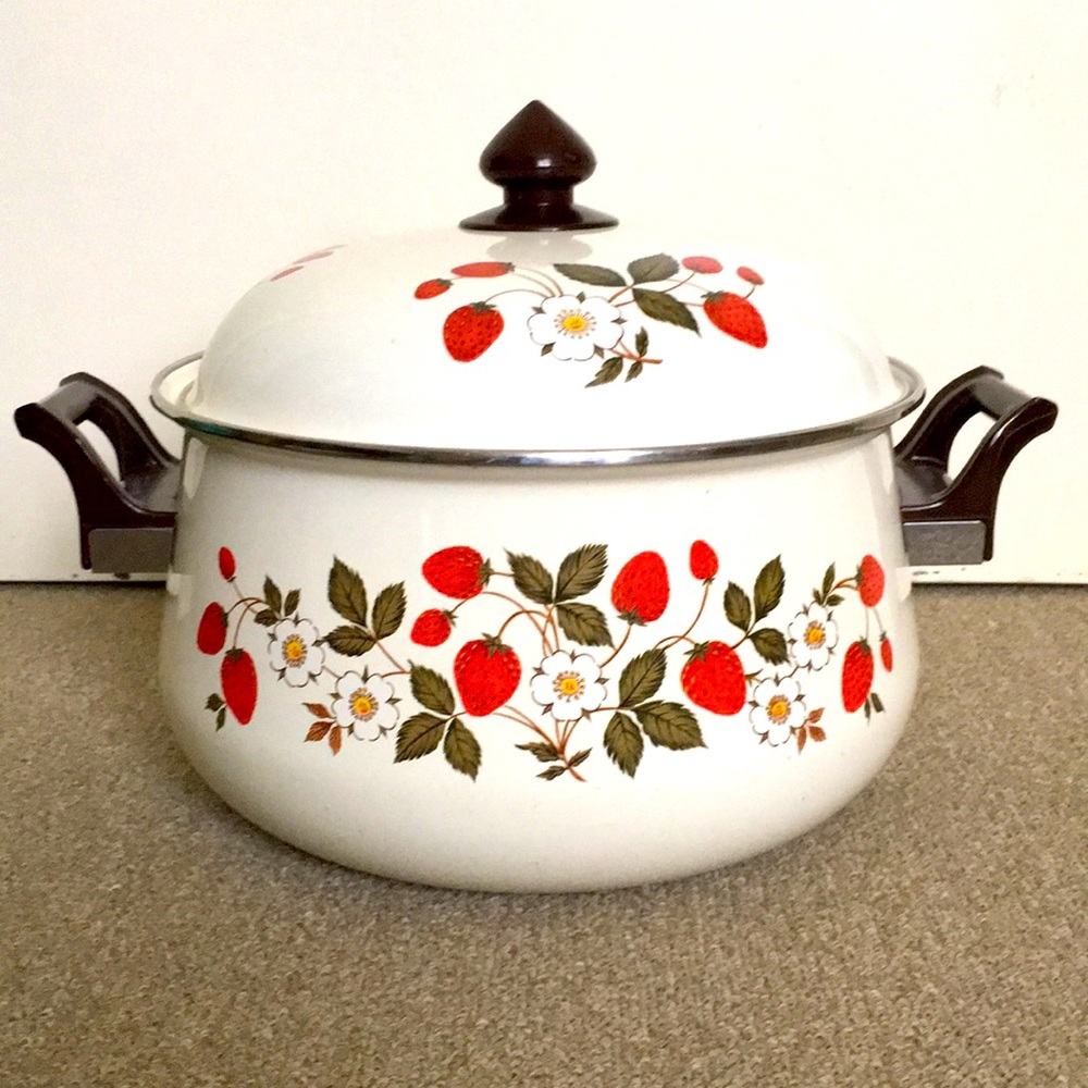 VINTAGE SHEFFIELD 🍓STRAWBERRIES 🍓CREAM STOCK POT